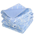 OUTCREATOR® Washable Bed Pads 34" x 76" (Pack of 2), Incontinence Mattress Protector, Anti-Slip Waterproof Underpads for Adults Kids Elderly Pets, Absorbency & Reusable Bedwetting Pads (Blue)