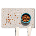 Absorbent Pet Dog Bowl Mat for Food and Water, Pet Cat Food Feeding Mat with Non Slip Rubber Backing, Dog Food Mats for Floors Waterproof, 16"x24"