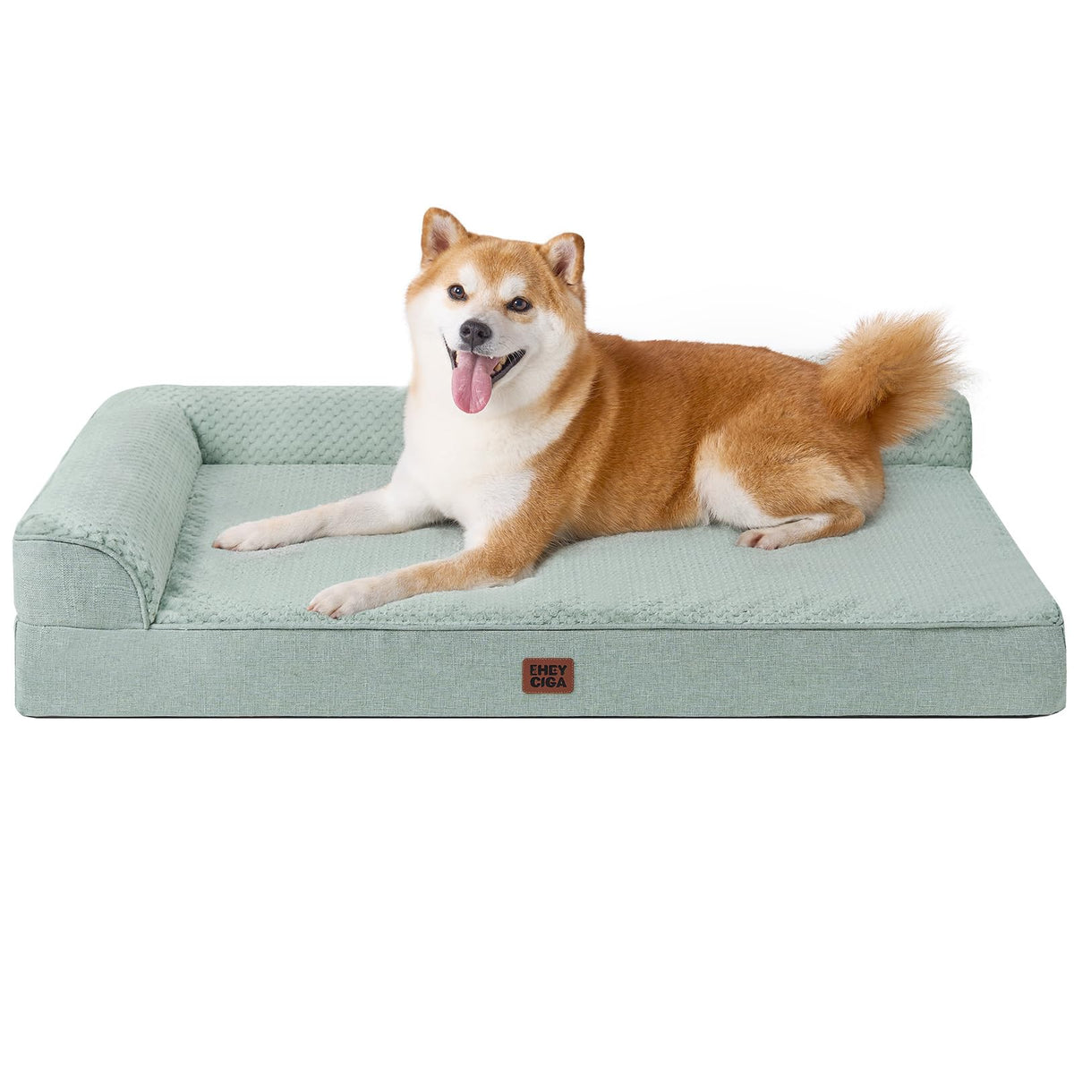 EHEYCIGA Orthopedic Dog Bed Medium Size, Memory Foam Dog Bed, Navy Blue