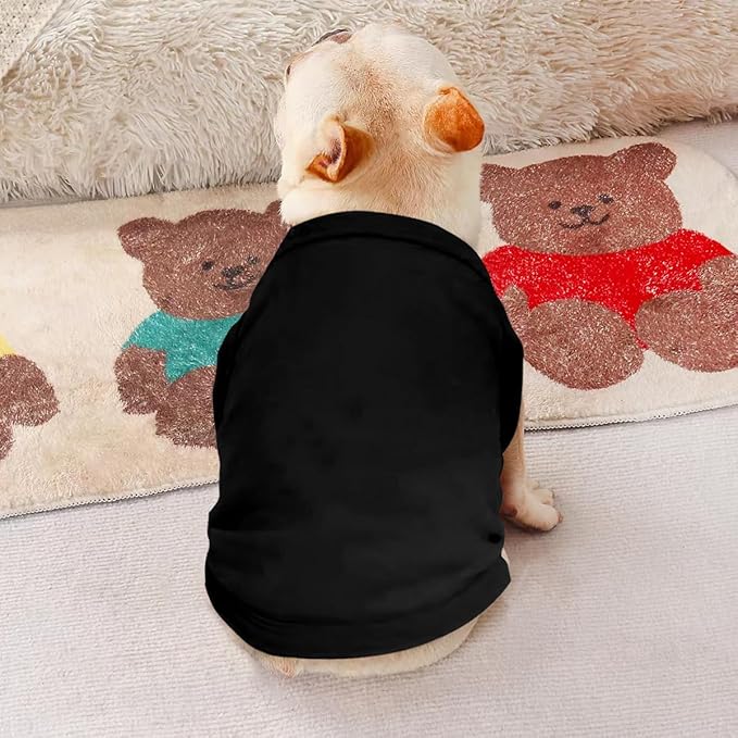 Personalized Dog Shirt Design Your Own Add Photo Text Logo Name Summer Breathable Dogs T-Shirt Clothes for Small Medium Large Pet, 1 PC Blank Black, 3XL