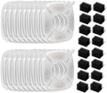 Redoso Brand 16 Pack Replacement Filters & 16 Pack Replacement Pre-Filter Sponges for Veken 95oz/2.8L Bellflower Pet Fountain Cat Water Fountain Dog Water Dispenser