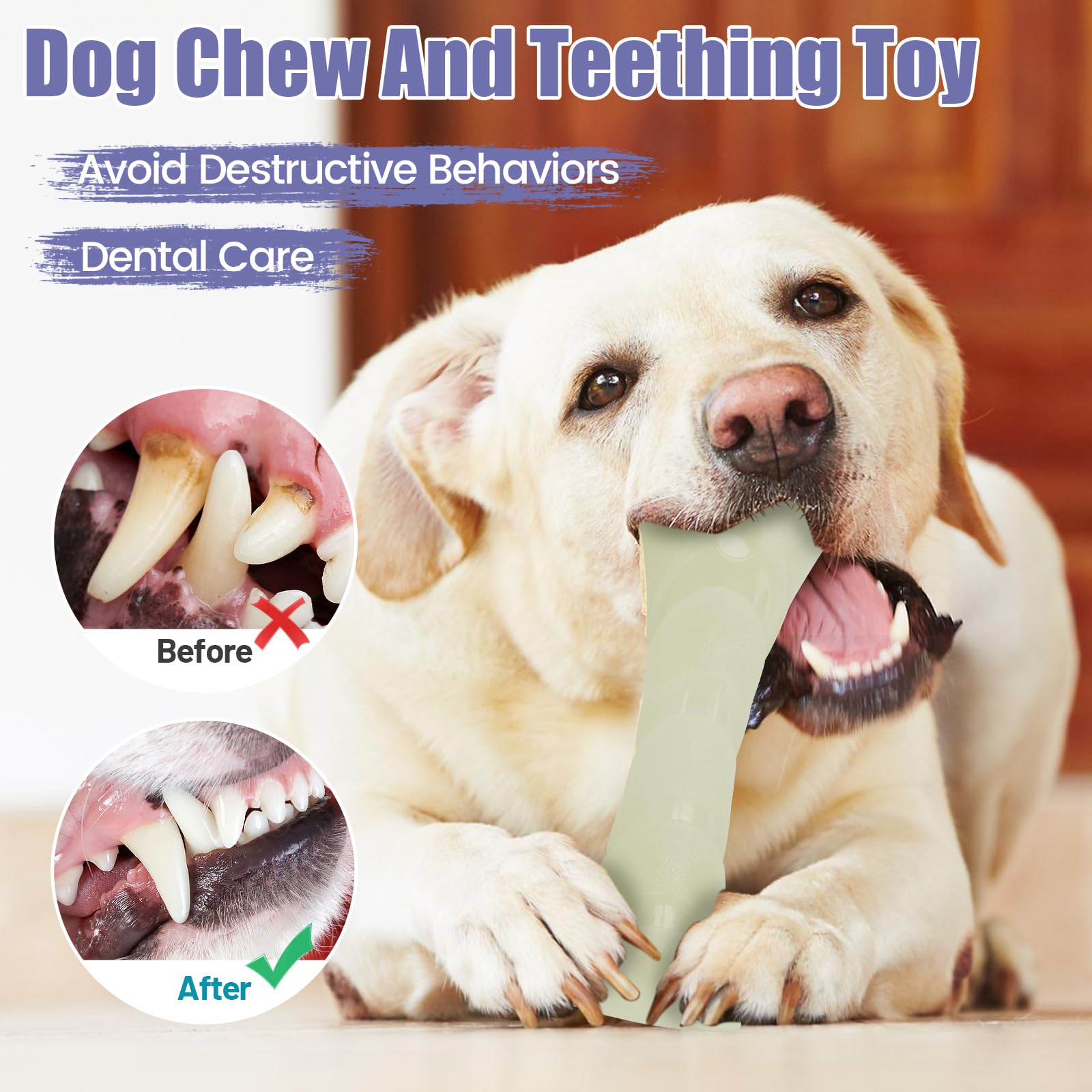 KGPERGU Glow in The Dark Dog Chew Toy, Rubber Dog Toys to Keep Them Busy, Interactive Treat Dispensing Puzzle Toy with Teeth Cleaning, Outdoor Fetch & Nighttime Play