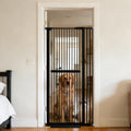 Lumizone 61.02" Extra Tall Pet Gate for Cat Dog 30.12"-38.38" Wide Black