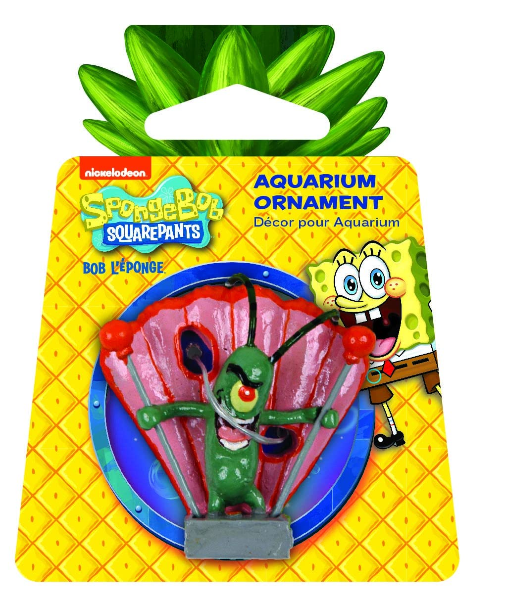Penn-Plax Spongebob Squarepants Officially Licensed Aquarium Ornament – The Krusty Krab – Medium