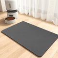 MontVoo-Absorbent Pet Feeding Mat-No Stains Pet Mat for Food and Water Bowl-Quick Dry Cat & Dog Food Mat Water Dispenser Mat-Pet Supplies Mat-Dog Water Bowl Mat for Messy Drinker,（Darkgrey,12"x19"）