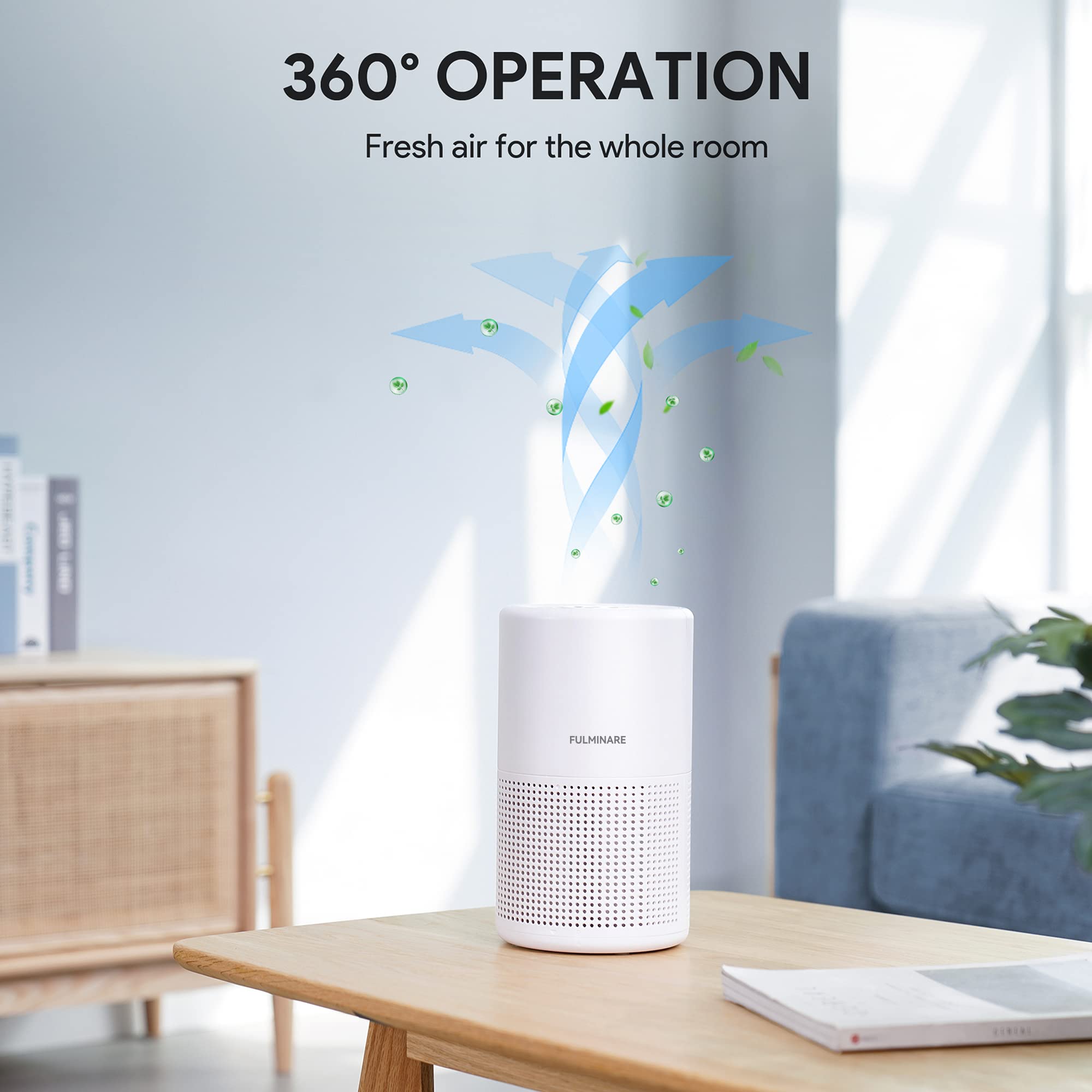 Air Purifiers for Bedroom, FULMINARE H13 True HEPA Filter