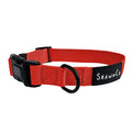 ShawnCo Dream Walk Dog Collar- Premium, Adjustable and Comfortable Pet Collar for Small, Medium, Large and Extra Large Dogs (XL, Mustang Red)