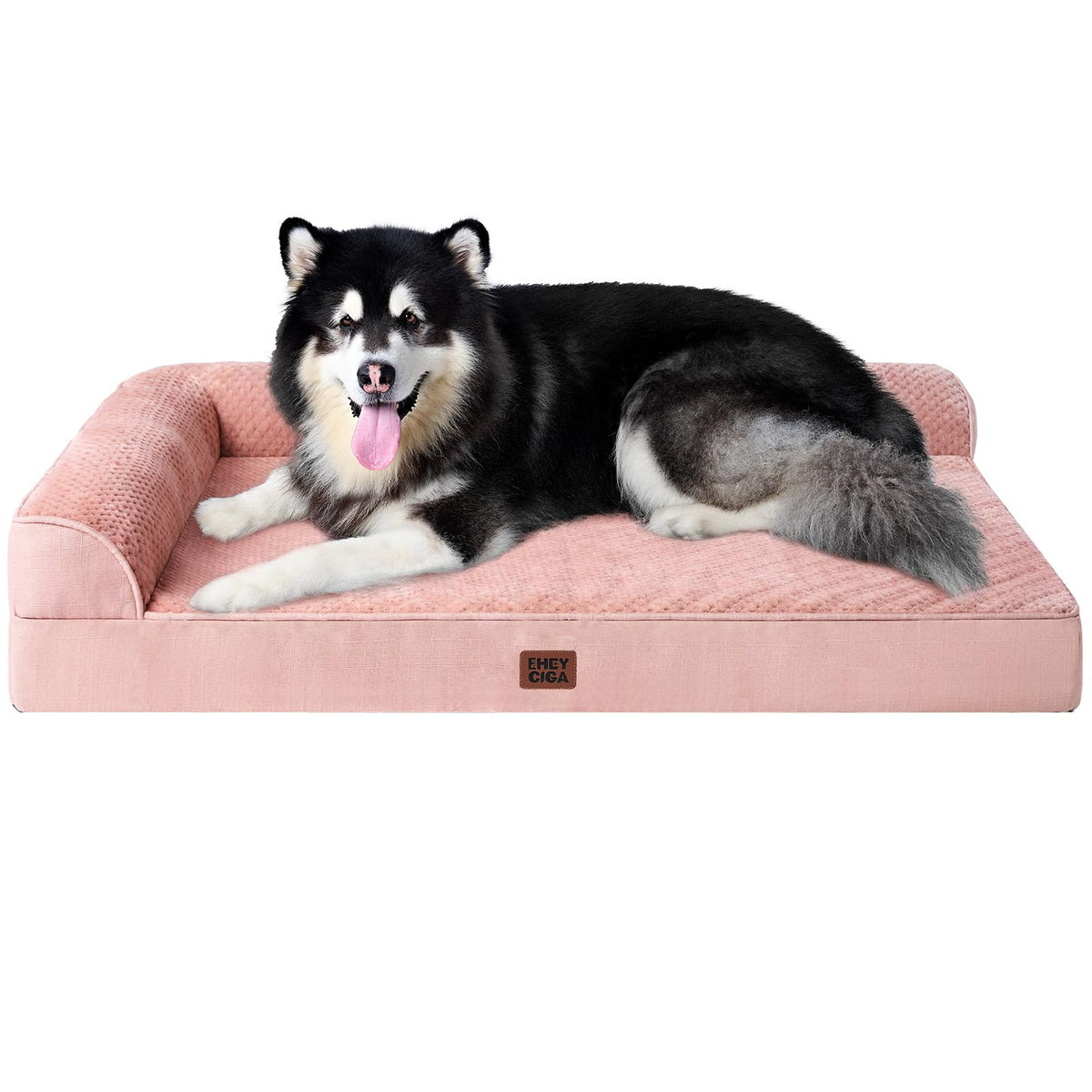 EHEYCIGA Orthopedic Dog Bed Medium Size, Memory Foam Dog Bed, Navy Blue