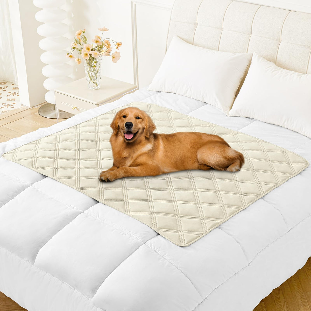 Smiry Waterproof Dog Bed Cover, Reversible Pet Blanket for Sofa Couch