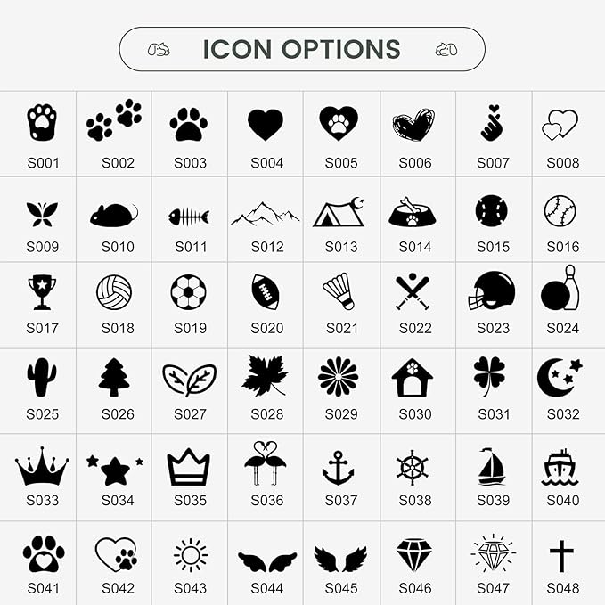 Dog Tags Personalized for Pets - YEHANTI Personalized Dog Tags with Lovely Icons, Durable Stainless Steel Pet ID Tags for Small Large Dogs Cats, Custom Dog Name Tags Engraved on Both Sides (Bone)