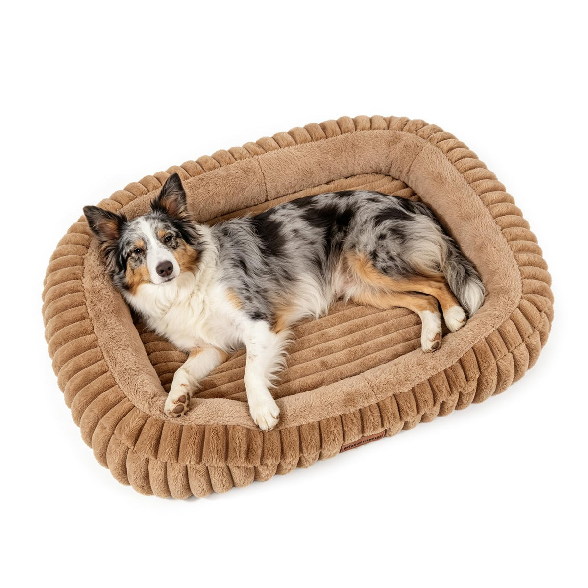KISIMUY Orthopedic Dog Bed, Memory Foam Bolster Bed for Small Dogs