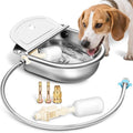 Automatic Animal Drinking Water Bowl with Float Valve, Standard Pipe,3L Stainless Steel Waterer Feeder Farm Dog Dispenser Kit Self Filling for Livestock Horse Goat Water Trough