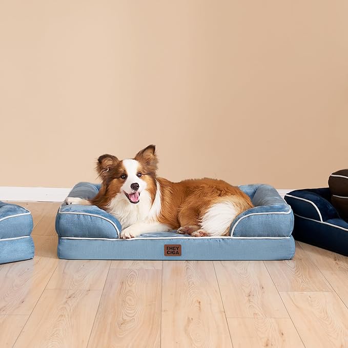 EHEYCIGA Orthopedic XXL Dog Bed, Waterproof Washable XL Big Pet Bed 52"
