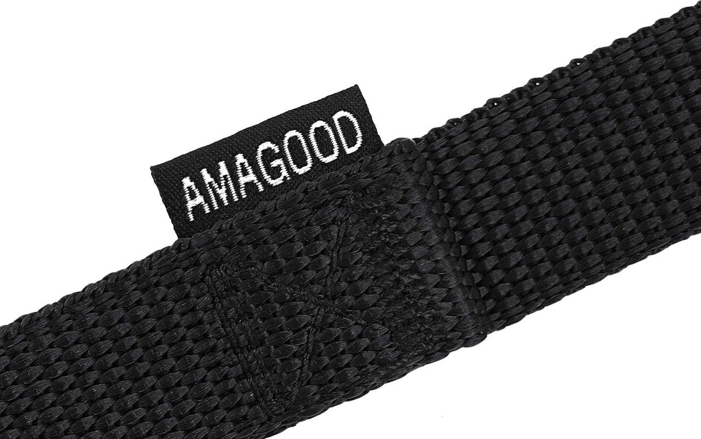 AMAGOOD Dog Leashes Heavy Duty 15ft 20ft 30ft 50ft 100ft Long Leashes-for Training,Tie Out(100Feet x 3/4Inch,Black)