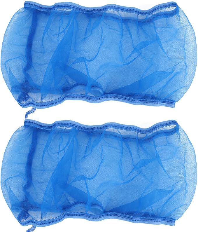 Alvinlite 2 Pieces Bird Cage Cover Seed Feather Catcher Birdcage Nylon Mesh Net Cover Soft Skirt Guard