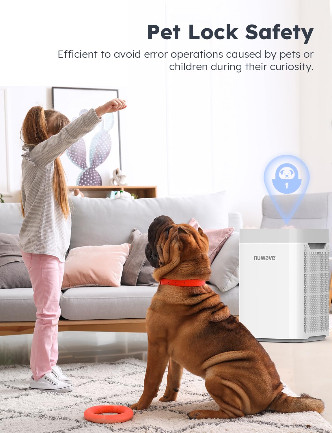 Nuwave Air Purifier for Home Bedroom up to 1,361 Sq Ft, 18dB, 47402V02