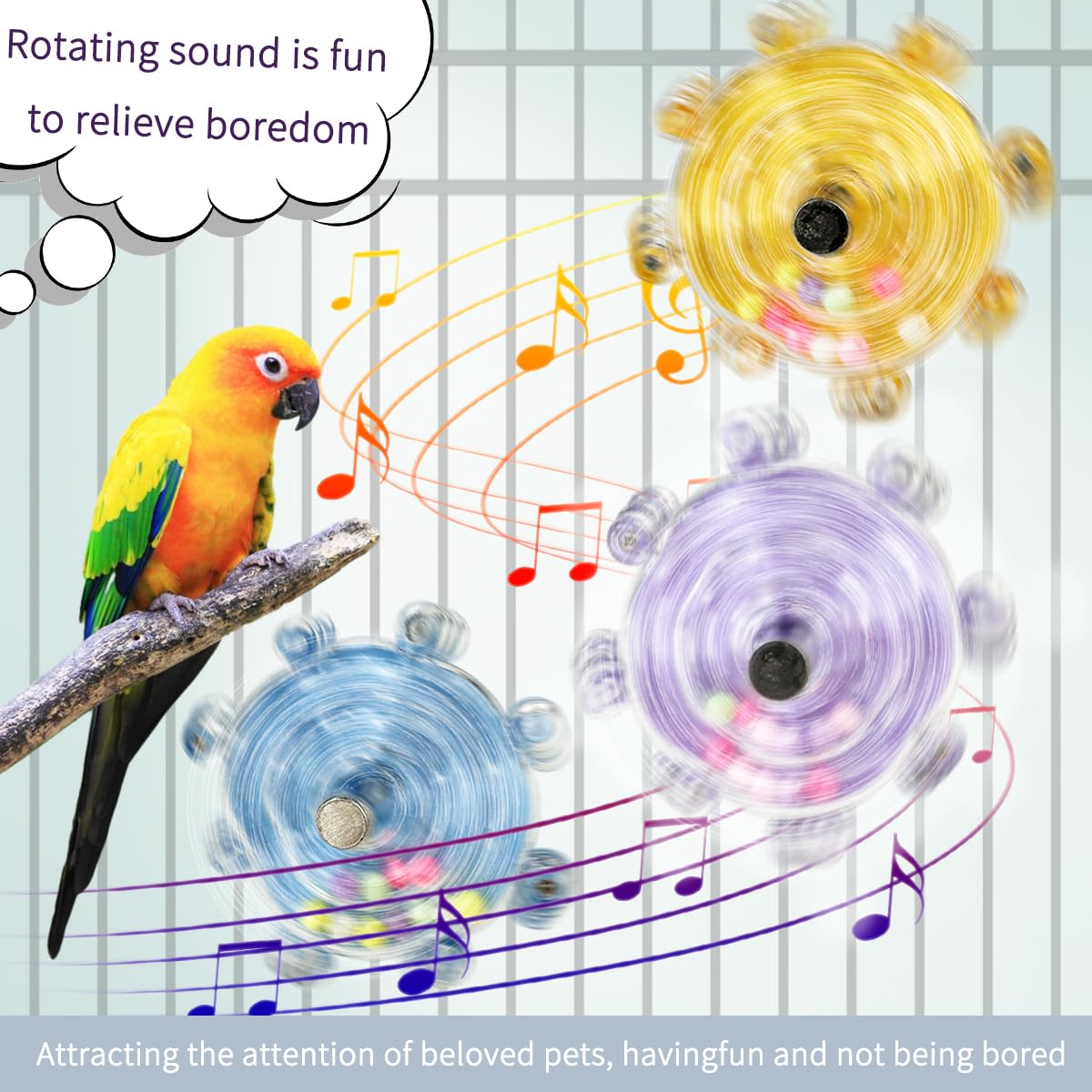 Lovebird Toys, Parakeet Toys for Conures, Small Bird Interactive Training Parrot Cage Bird Accessories, Budgie Toys, Cockatiel Toys,Conure Toys,Small Educational Fun Toy for Parakeets(Purple)