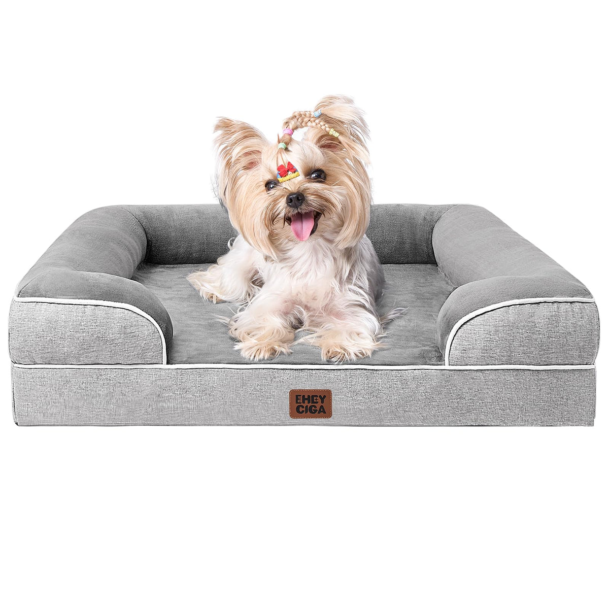 EHEYCIGA Orthopedic Small Dog Bed, Waterproof Memory Foam Washable Pet Beds