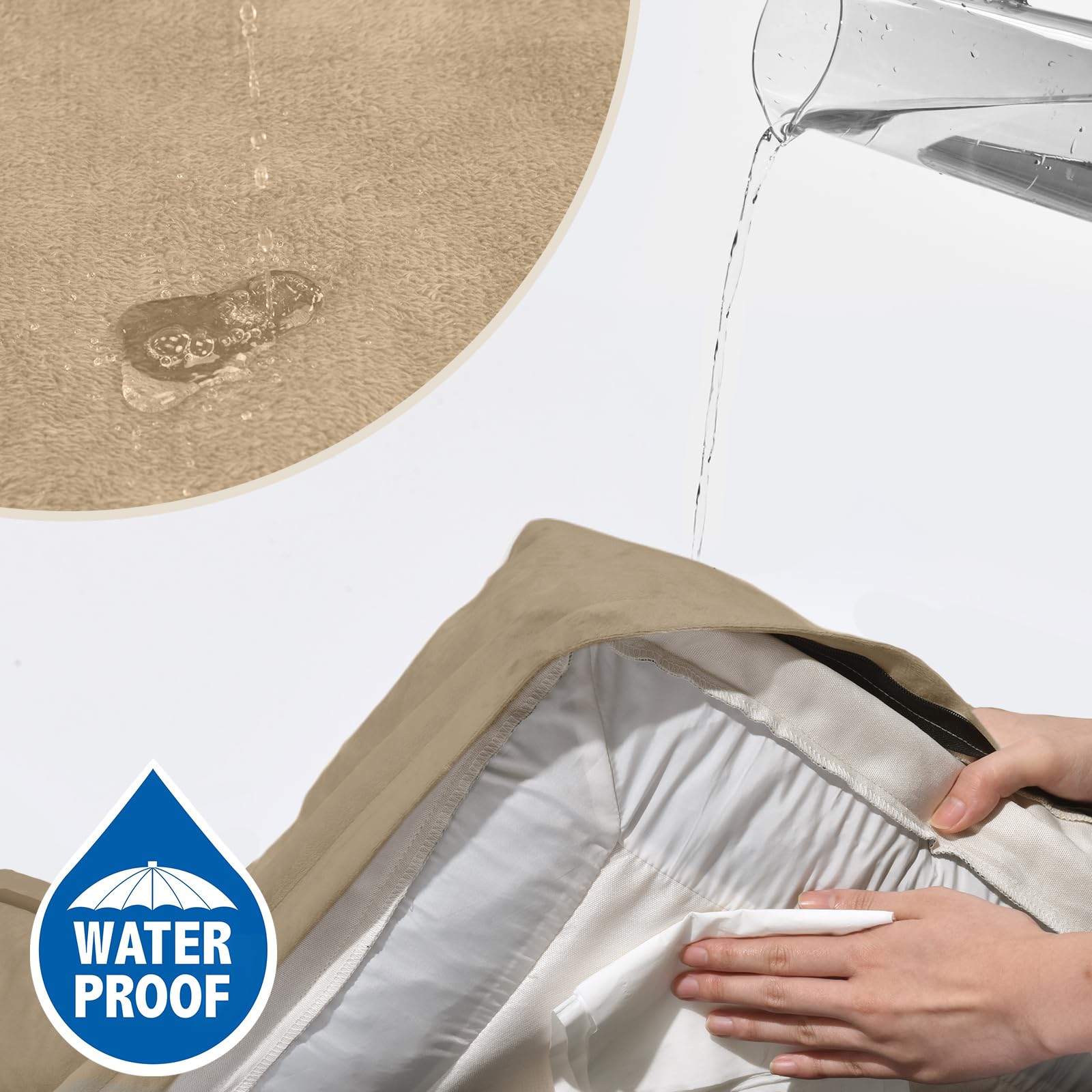 Comfort Expression Waterproof Orthopedic Dog Beds for Extra Large Dog