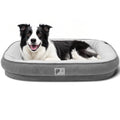 Orthopedic Dog Bed for Large Dogs Sofa Bed with Egg Crate Foam Dog Couch Bed with Four-Sided Bolster, Removable Cover & Non-Slip Bottom Grey L