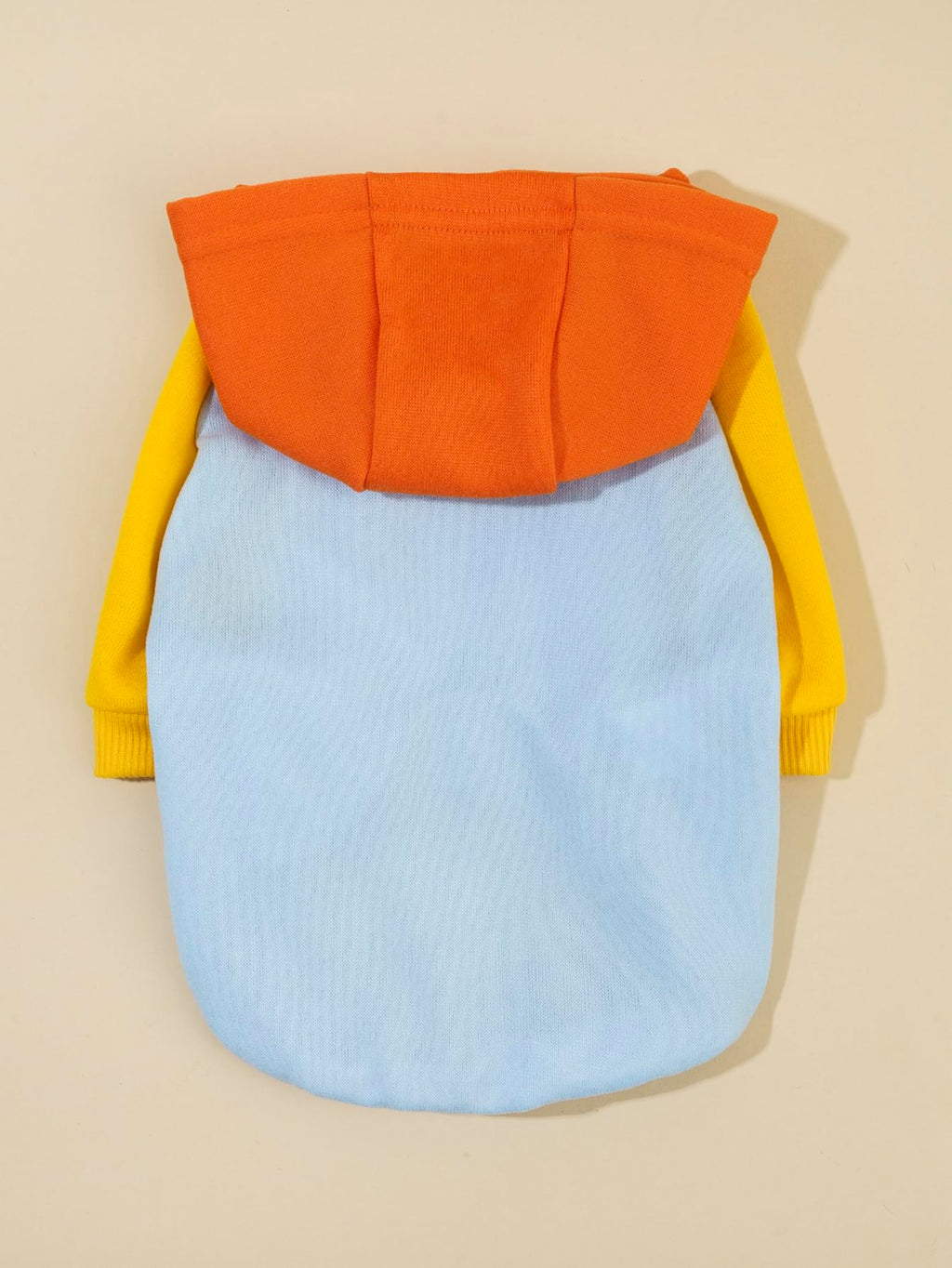 QWINEE Basic Dog Hoodie Sweatshirt Puppy Sweater Warm Cat Costumes Pet Clothes for Chihuahua Puppy Kitten Small Medium Dogs Orange and Blue Small