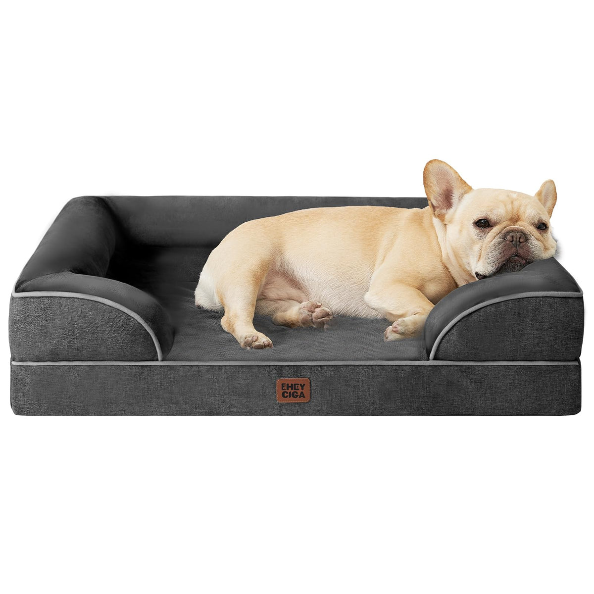 EHEYCIGA Orthopedic Dog Bed Medium Size Dog, Waterproof Washable Pet Beds