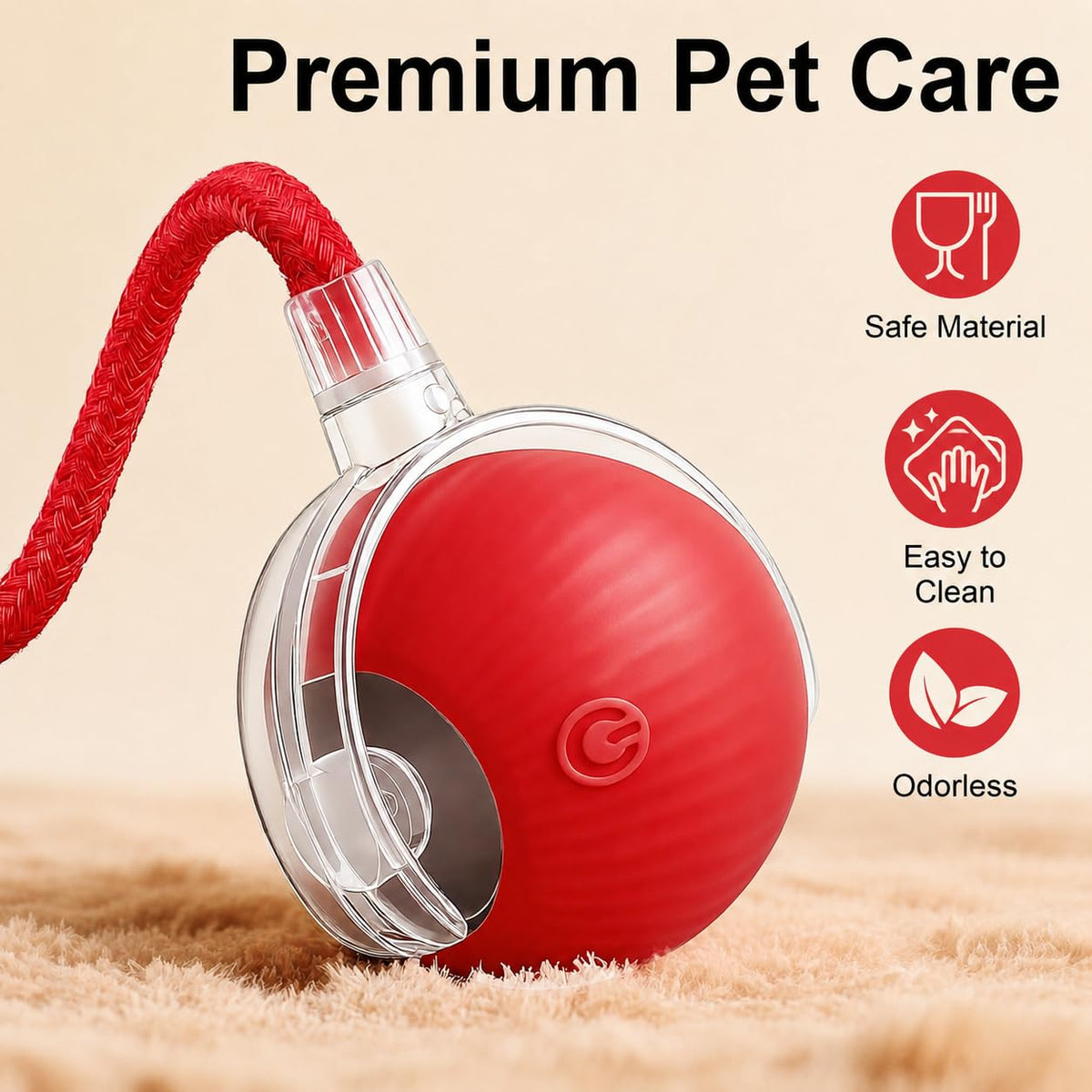 Interactive Automatic Rolling Electronic Stimulation Chase Ball Cat Dog Toy