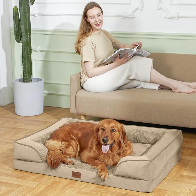 Comfort Expression Waterproof Orthopedic Dog Beds for Large Sized Dog