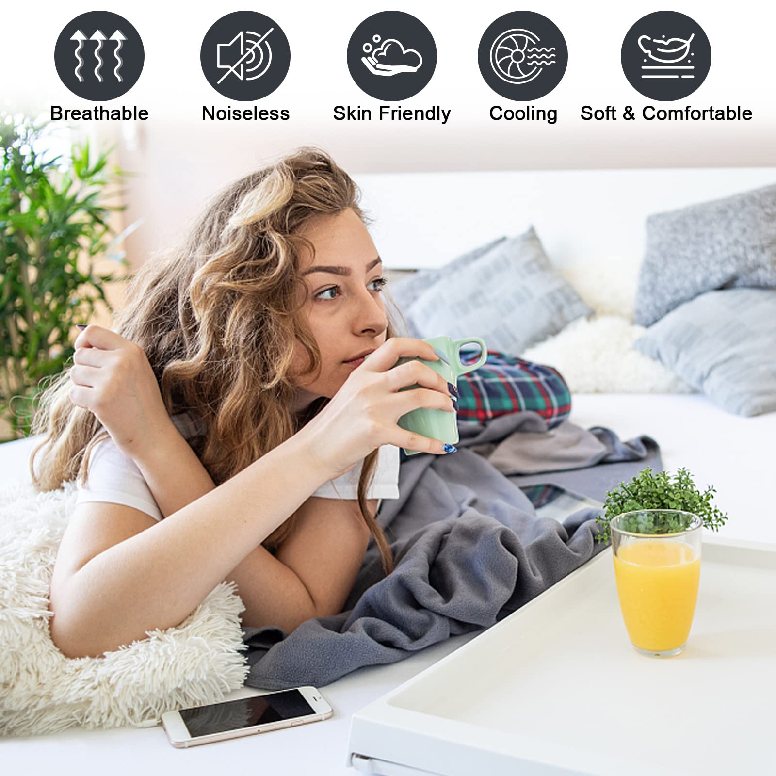 Waterproof Mattress Protector King, Fitted Sheet Style Breathable Mattress Cover with Deep Pocket Fits Up to 18'', Noiseless Bed Cover for Kids Adults Pets, Machine Washable (Pink, 76'' X 80'')