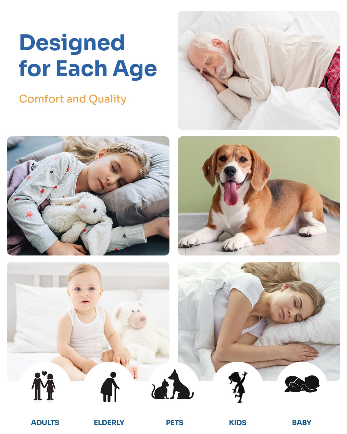 Non-Slip Bed Pads for Incontinence Washable (36" x 52"|2 Pack), Waterproof Bed Pads, Bed Wetting Pads for Bed, Sofa, Floor, Resuable Underpads for Adults, Seniors, Pet