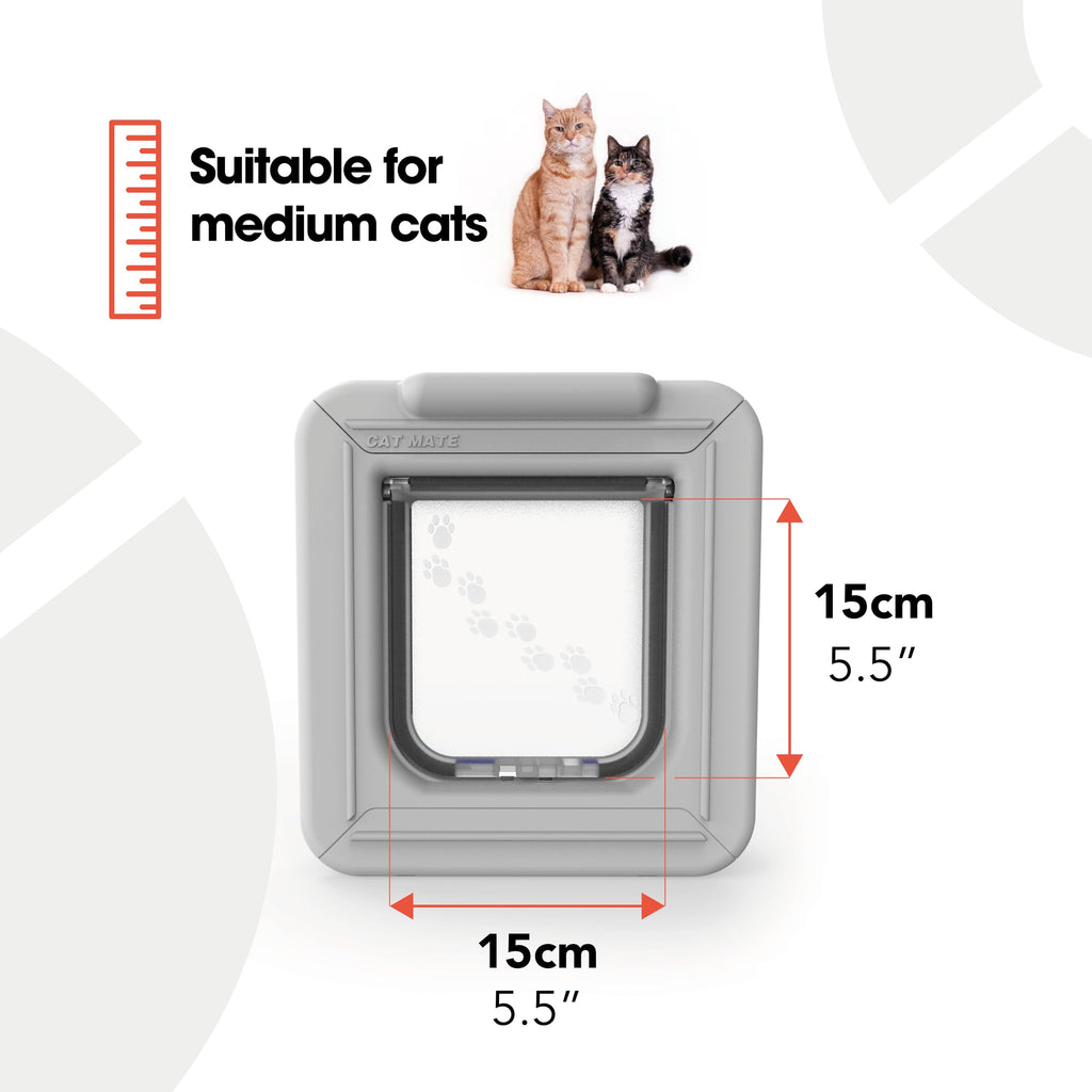 Cat Mate Elite Microchip Cat Door with Timer Control