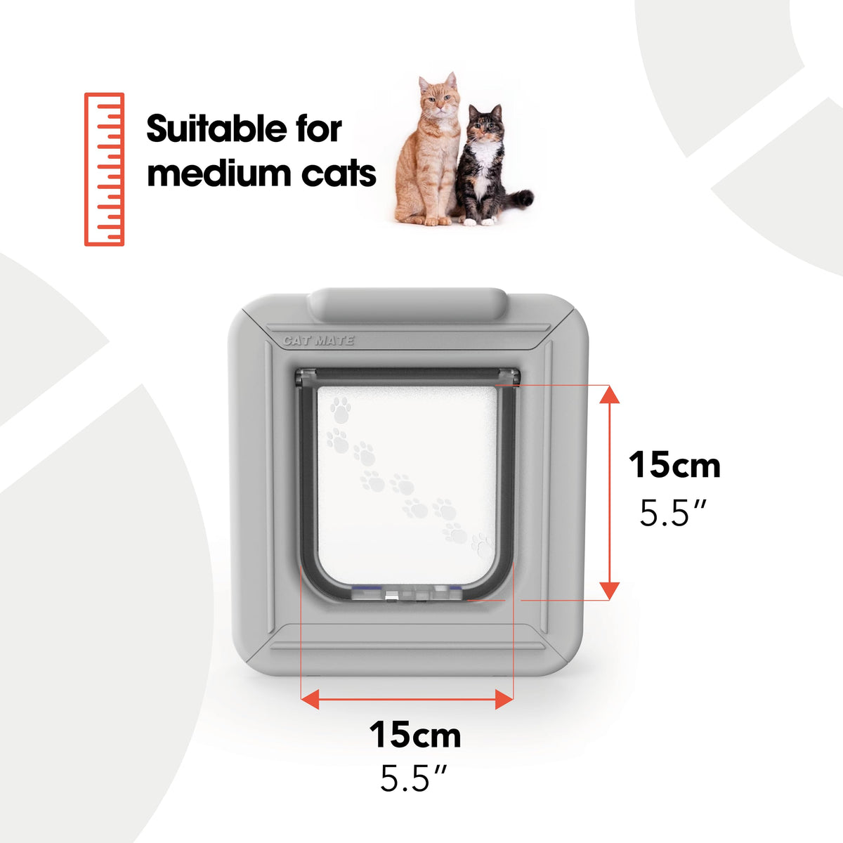 Cat Mate Elite Microchip Cat Door with Timer Control