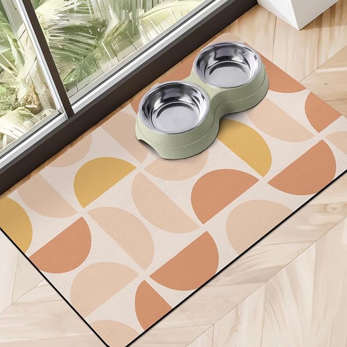 Dog Food Mats for Floors, Absorbent Dog Bowl Mat for Food and Water Dispenser, Quick Dry Cat Food Mat Pet Supplies