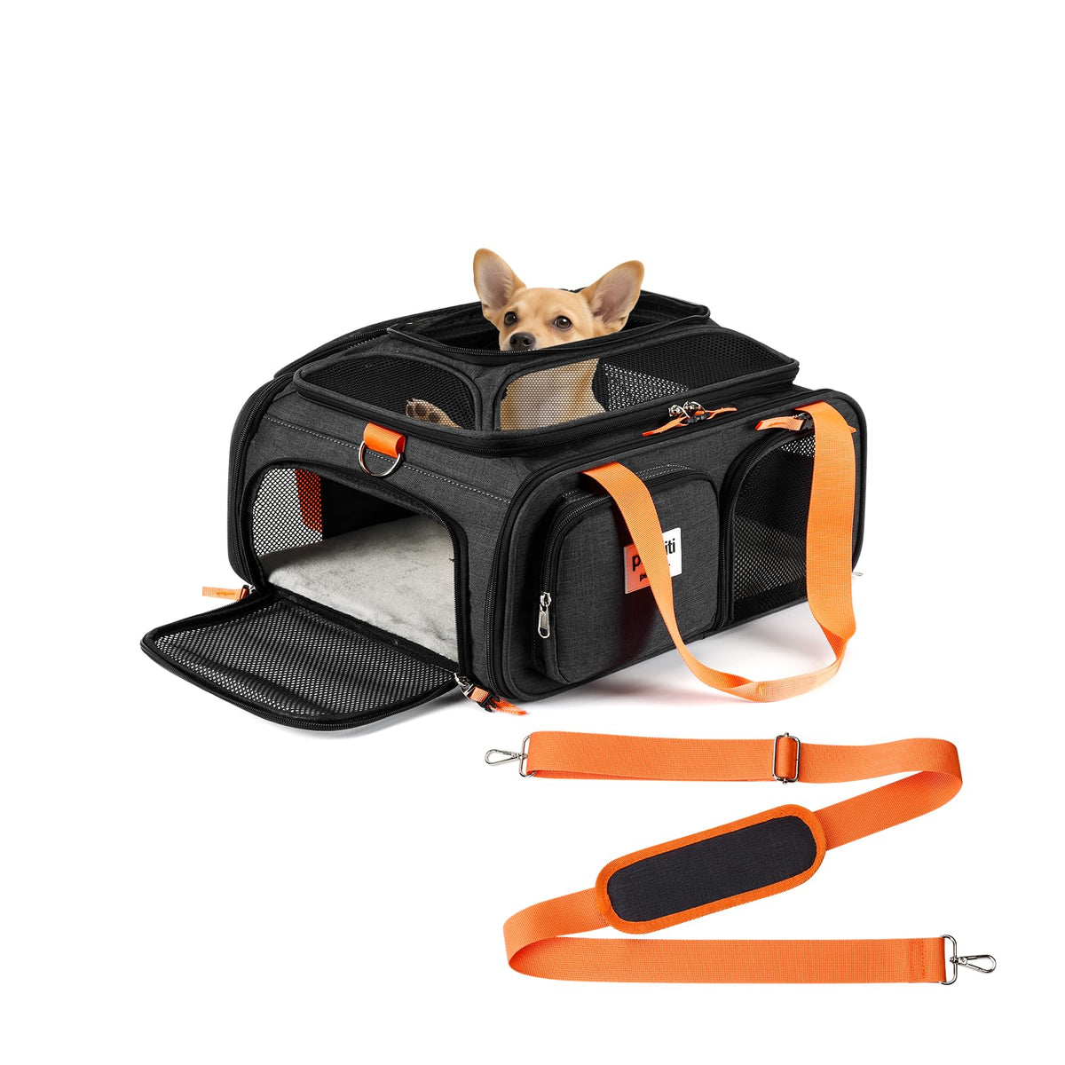 pidipiti 17x13x8 Soft-Sided pet Carrier,for 1 Extra-Small Dog/Small cat