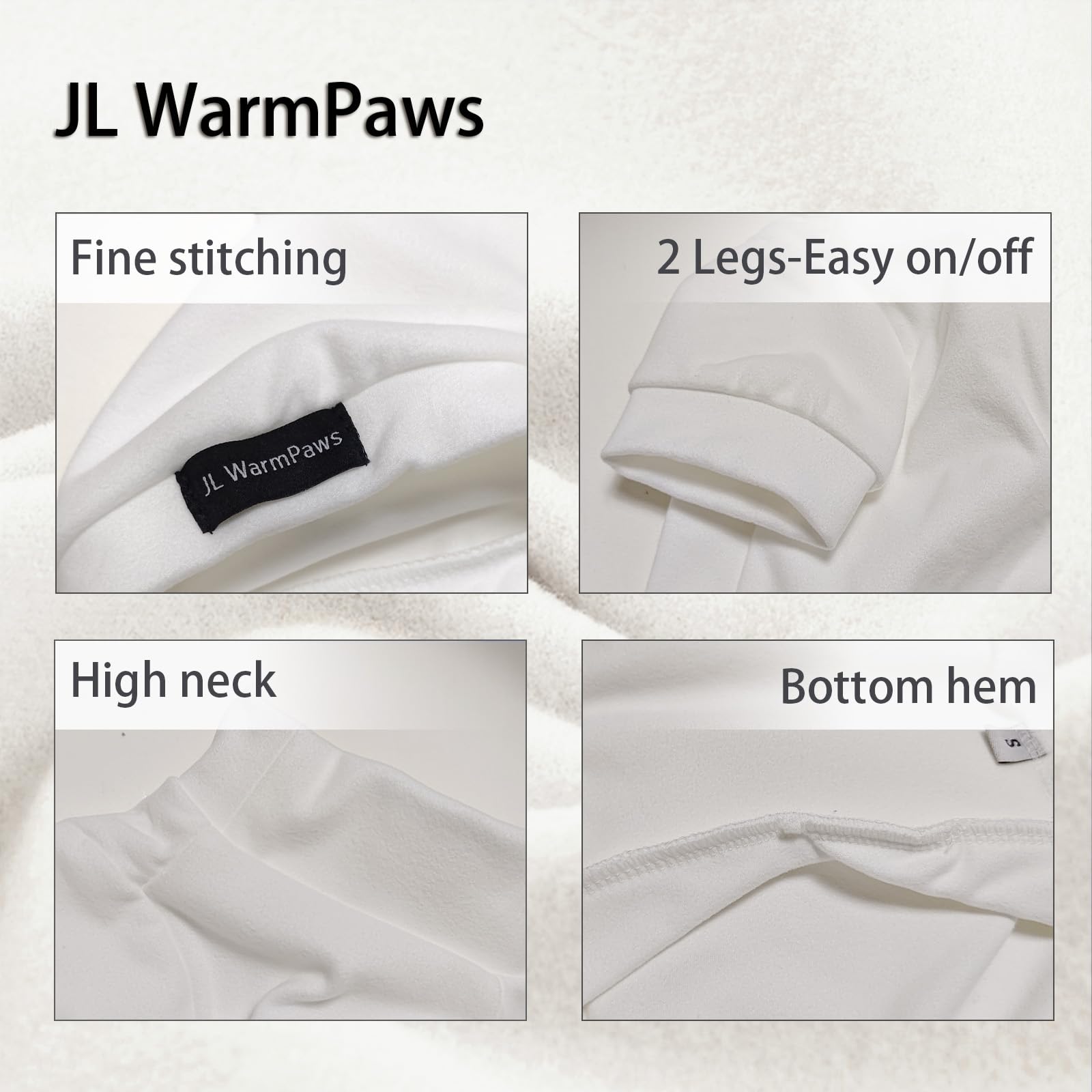 JL WarmPaws Sphynx Cat Clothes Fleece Cats&Small Dogs Pullover Sweater