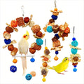 XLpeixin Parakeet Parrot Swing Toys,Bird Cage Hanging Chewing Toys