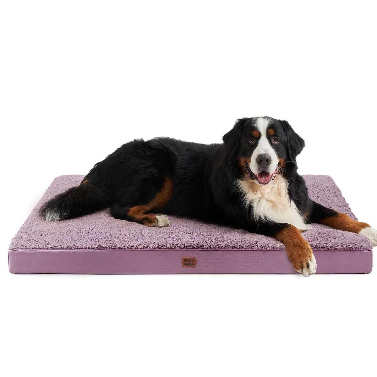 EHEYCIGA Orthopedic Dog Bed Large with Removable Washable Cover, 50IN Grey