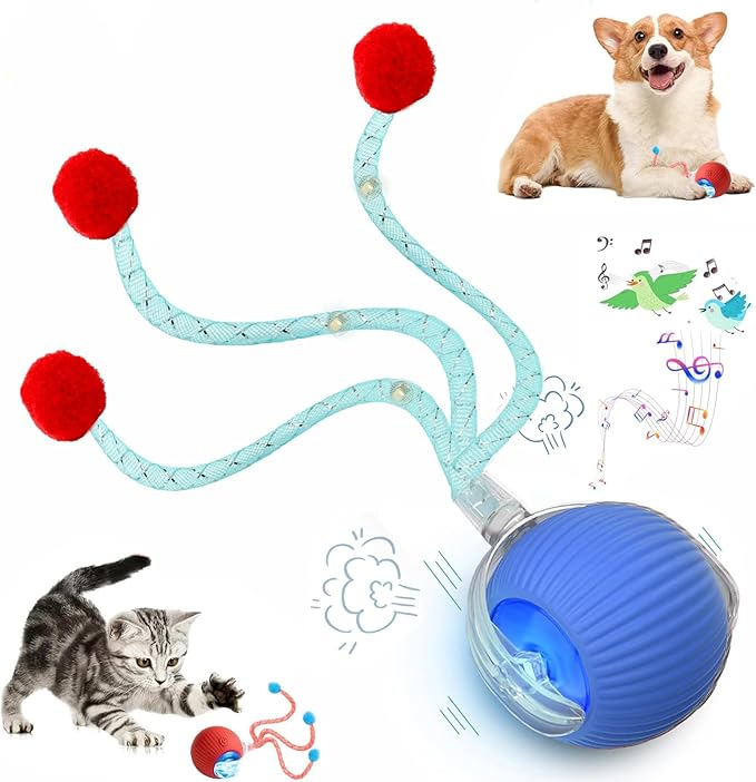 2 Packs Speed 2.0 Tail Interactive Cat Toys for Indoor Cats, Moving Cat Toy