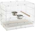 Prevue Hendryx Travel Bird Cage Short Term Travel Cage - White