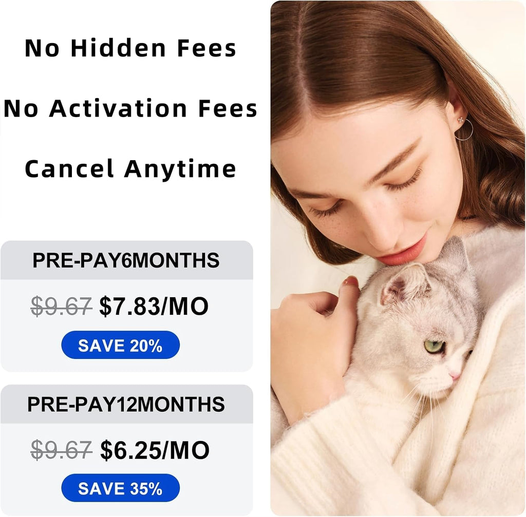 Pet GPS Tracker for Dogs & Cats |Real-Time Location | Subscription Required