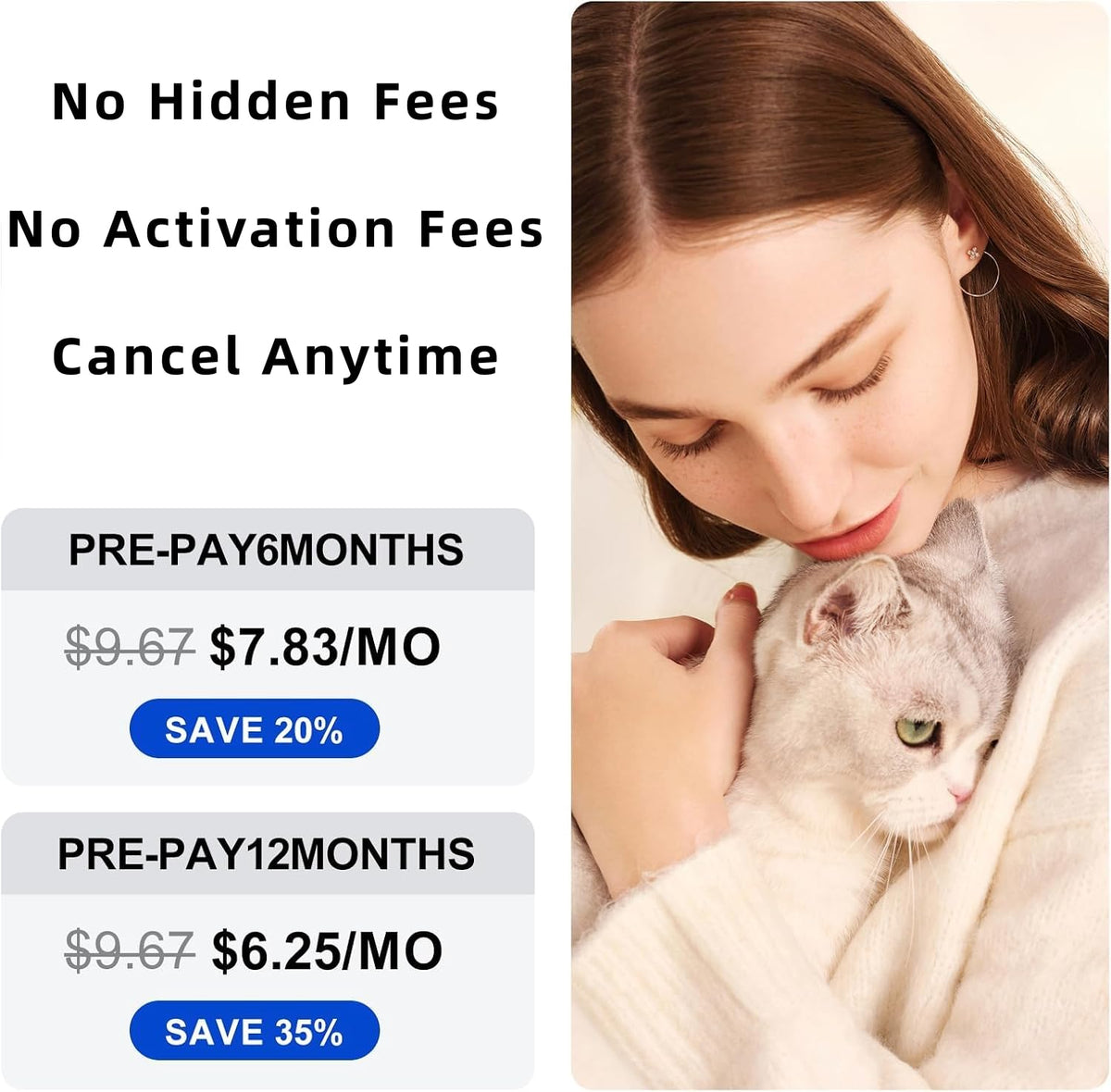 Pet GPS Tracker for Dogs & Cats |Real-Time Location | Subscription Required
