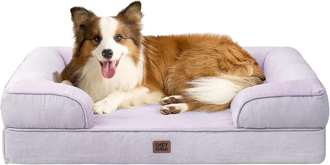 EHEYCIGA Orthopedic XXL Dog Bed, Waterproof Washable XL Big Pet Bed 48" — 41.0"l X 27.0"w X 6.5"th