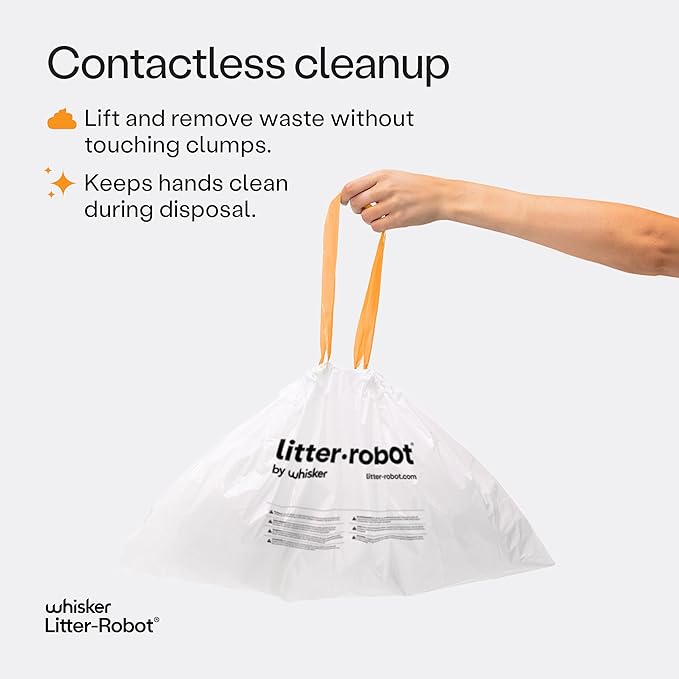 Whisker Litter-Robot Waste Drawer Liners, 25 Pack