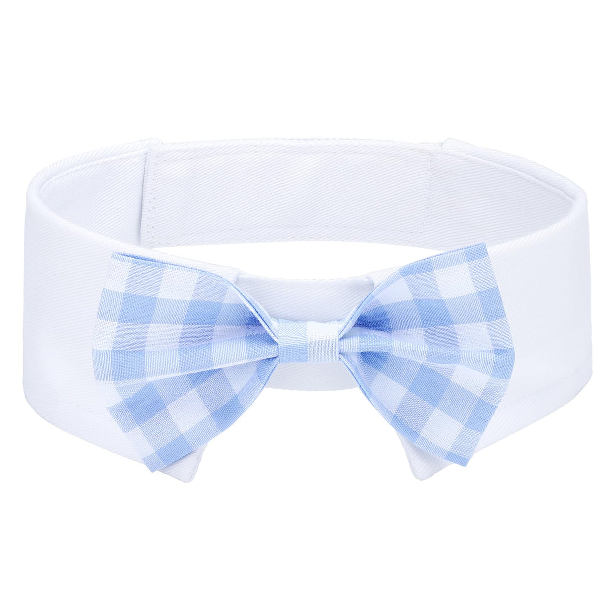 Segarty Dog Bow Tie, Adjustable Yellow Plaid Bowtie Collar for Neck Girth 10.2-12.6in, Medium Neck Tie Tuxedo Comfortable Cotton Boy Pet Grooming Accessory for Formal Wedding Holiday Birthday Party