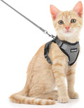 Dooradar Cat Harness and Leash Set, Adjustable and Escape Proof, S