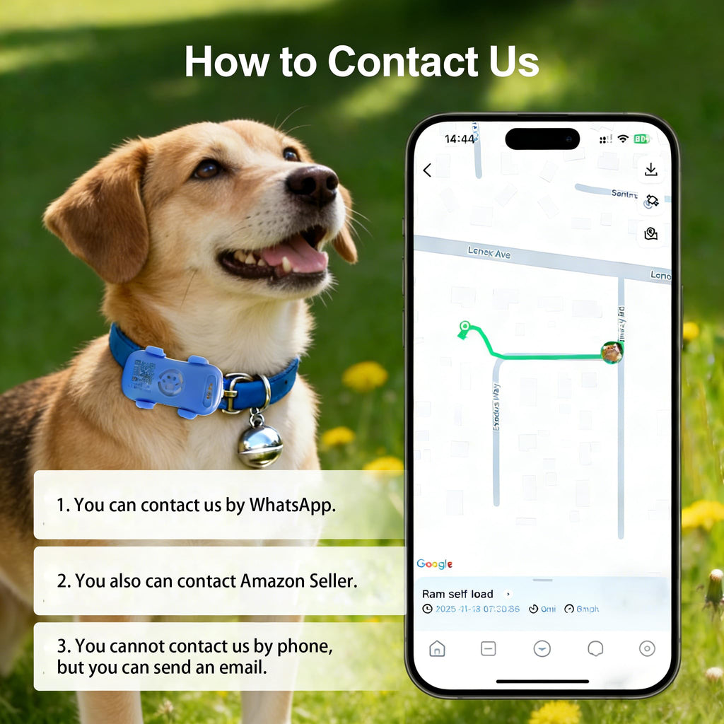 Pet GPS Tracker for Dogs & Cats |Real-Time Location | Subscription Required