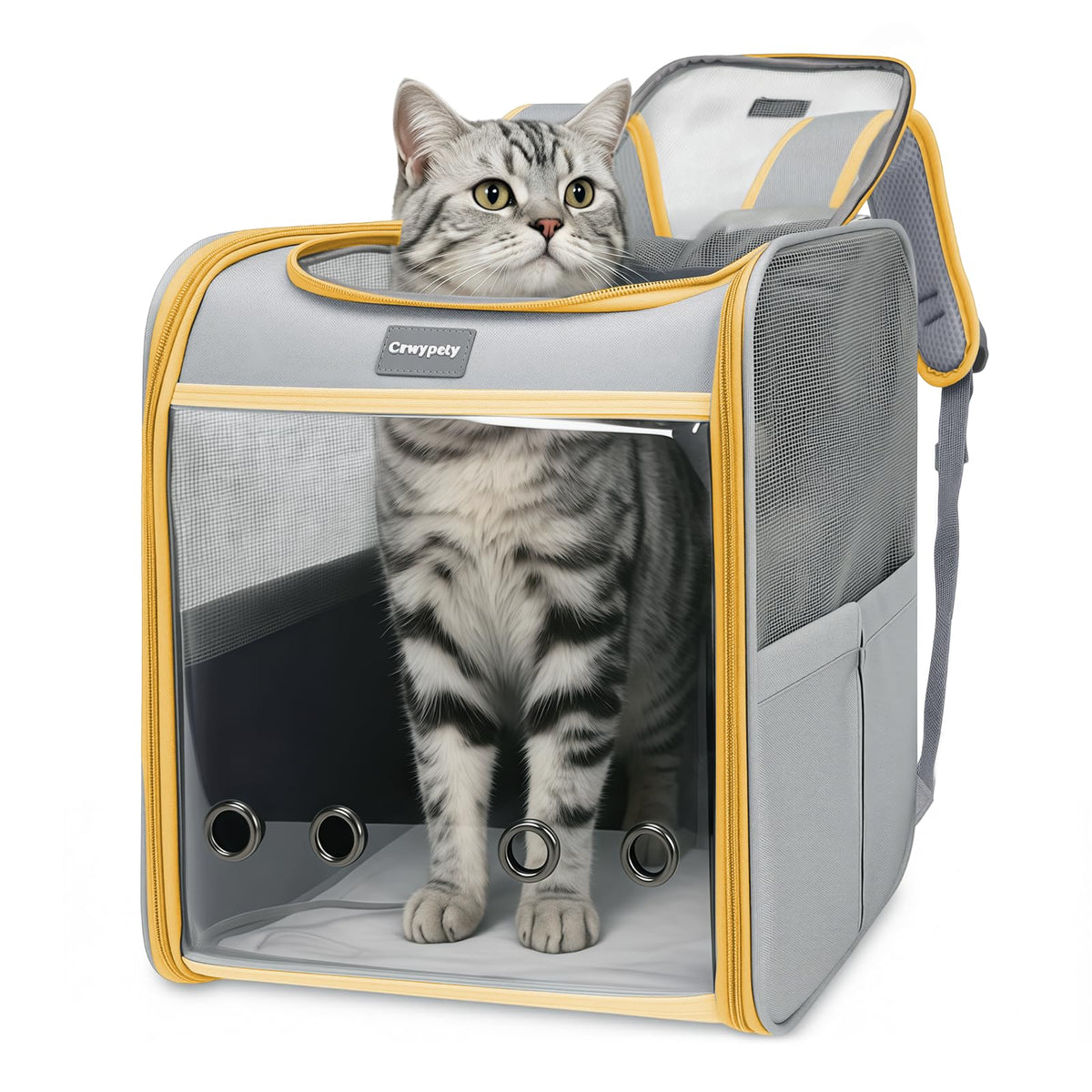 Cawypety Cat Carrier Backpack Bubble Pet Carrier for Cats and Small Dogs