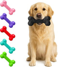 Natural Rubber Dog Chew Bone Toy for Aggressive Chewers – Indestructible Rubber Dog Toys for Large & Medium Dogs – Treat Dispensing Durable Chew Bone – Dental Care & Boredom Relief (Black)