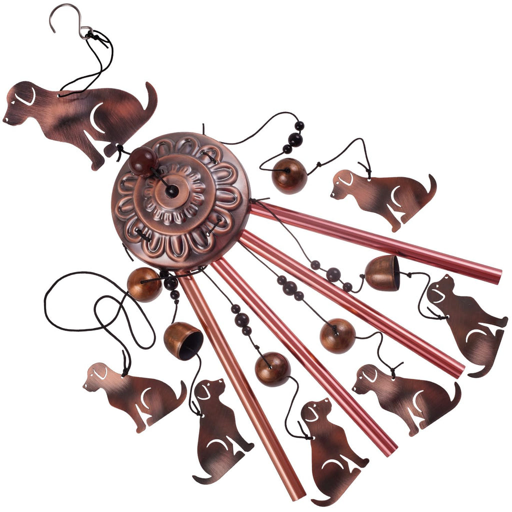 Outdoor Dog Wind Chimes, Gifts for Mom & Grandma & Family, Music Wind Catcher, Mobile Wind Bells, Memorial WindChimes, Blessing Windchime for Garden/Home/Balcony/Lawn/Yard/Indoor/Outside Decoration