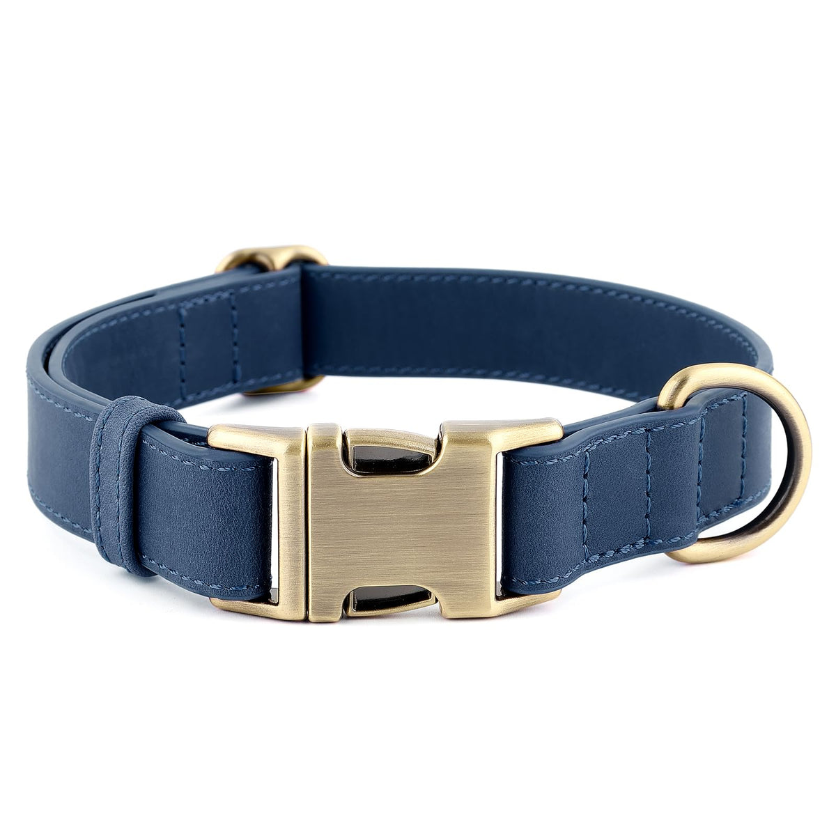 Plutus Pet Genuine Leather Dog Collar, Adjustable and Skin-Friendly